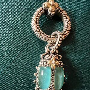 Barbara Bixby silver and turquoise bracelet